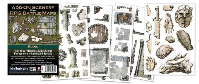 Add-On Scenery for RPG Maps: Ruins [Role-playing Games] - Image 3