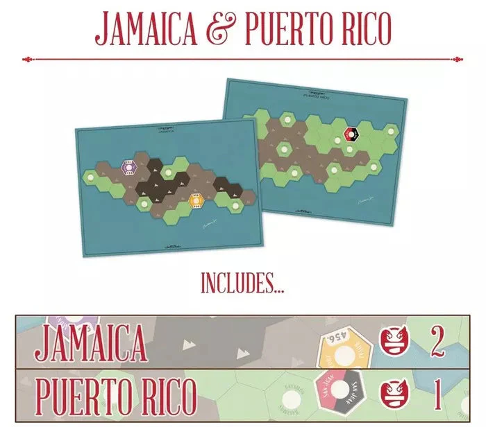 Age of Steam Deluxe: Jamaica & Puerto Rico Expansion [Boardgame] - Image 2