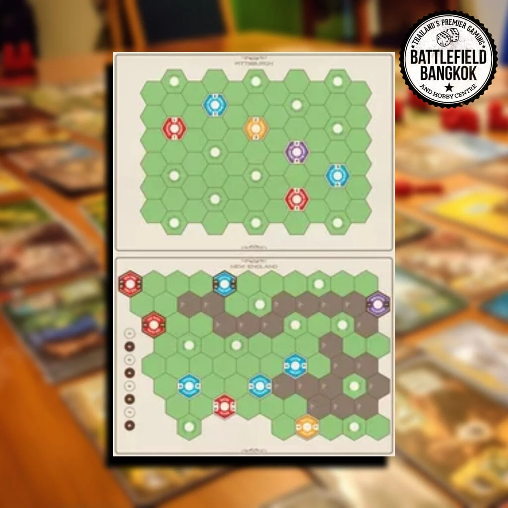 Age of Steam Deluxe: New England / Pittsburgh & Switzerland Expansion [Boardgame]