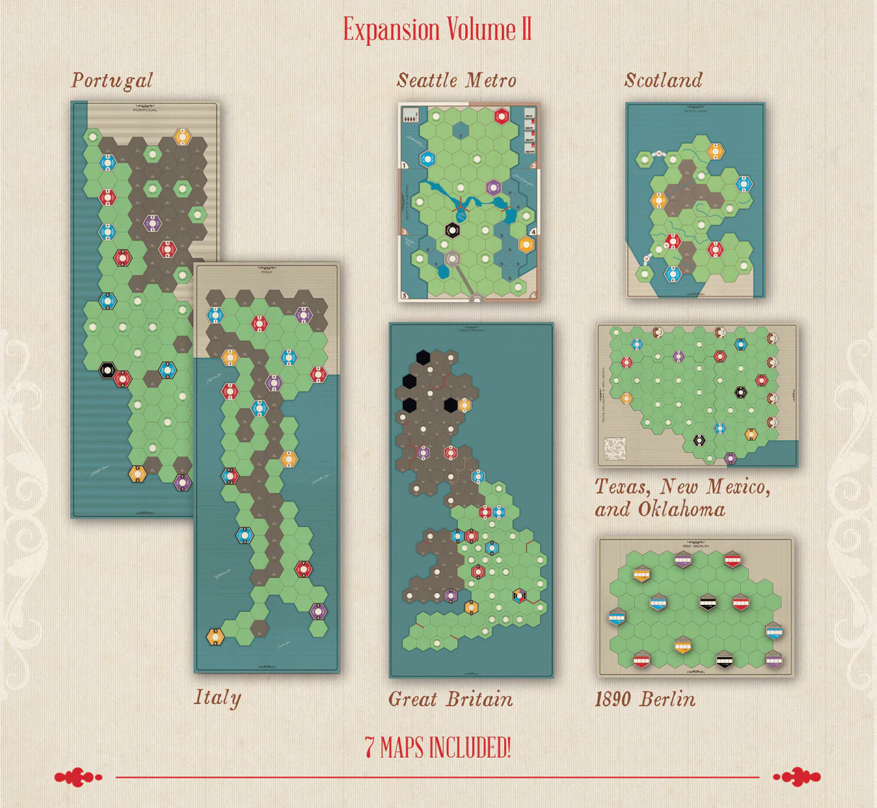 Age of Steam Deluxe: Volume II Expansion [Boardgame] - Image 3