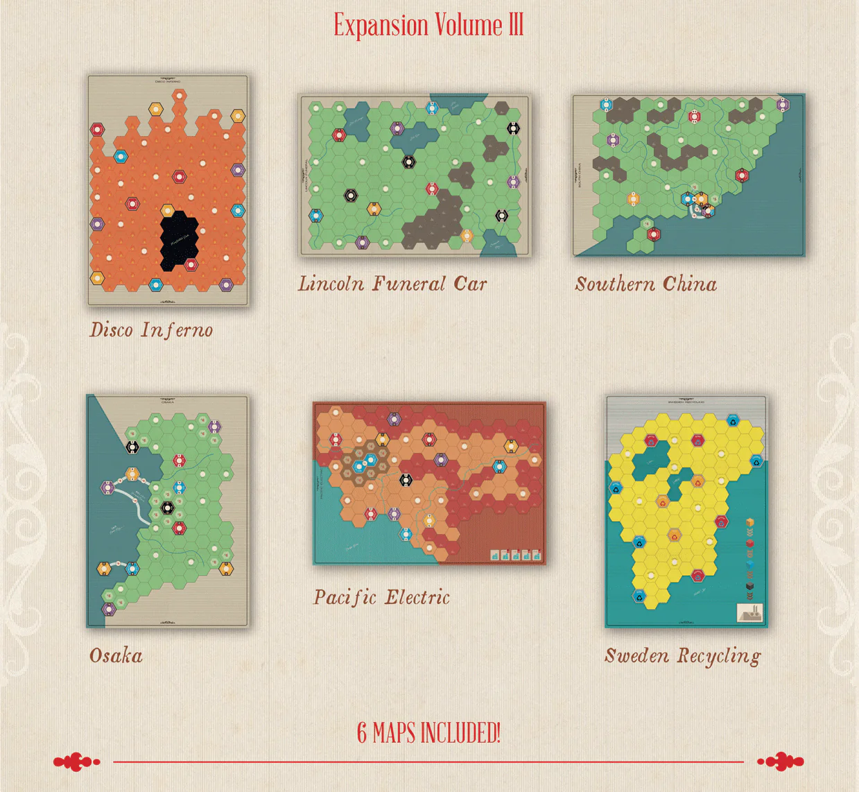 Age of Steam Deluxe: Volume III Expansion [Boardgame] - Image 3