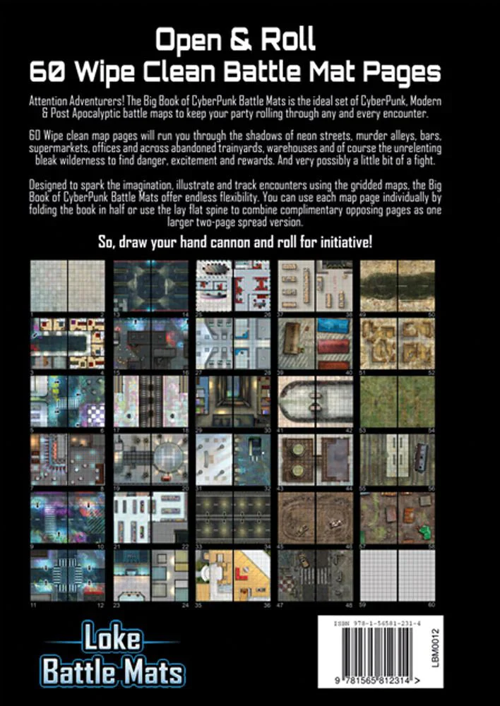 Big Book of Cyberpunk Battle Mats - 12X9" A4 - Image 2