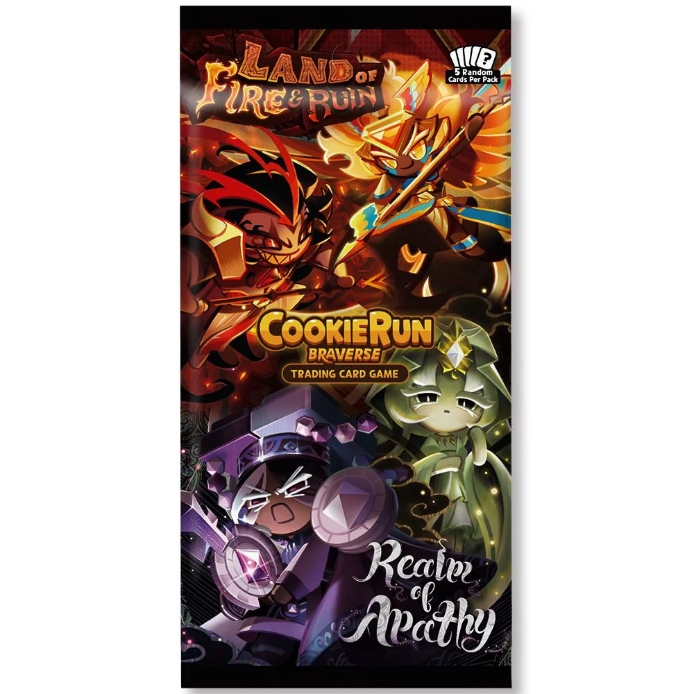 Cookie Run TCG: Realm of Apathy & Land of Fire & Ruin - Booster Pack