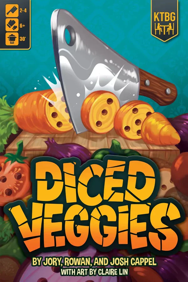 Diced Veggies - set collection dice rolling board game