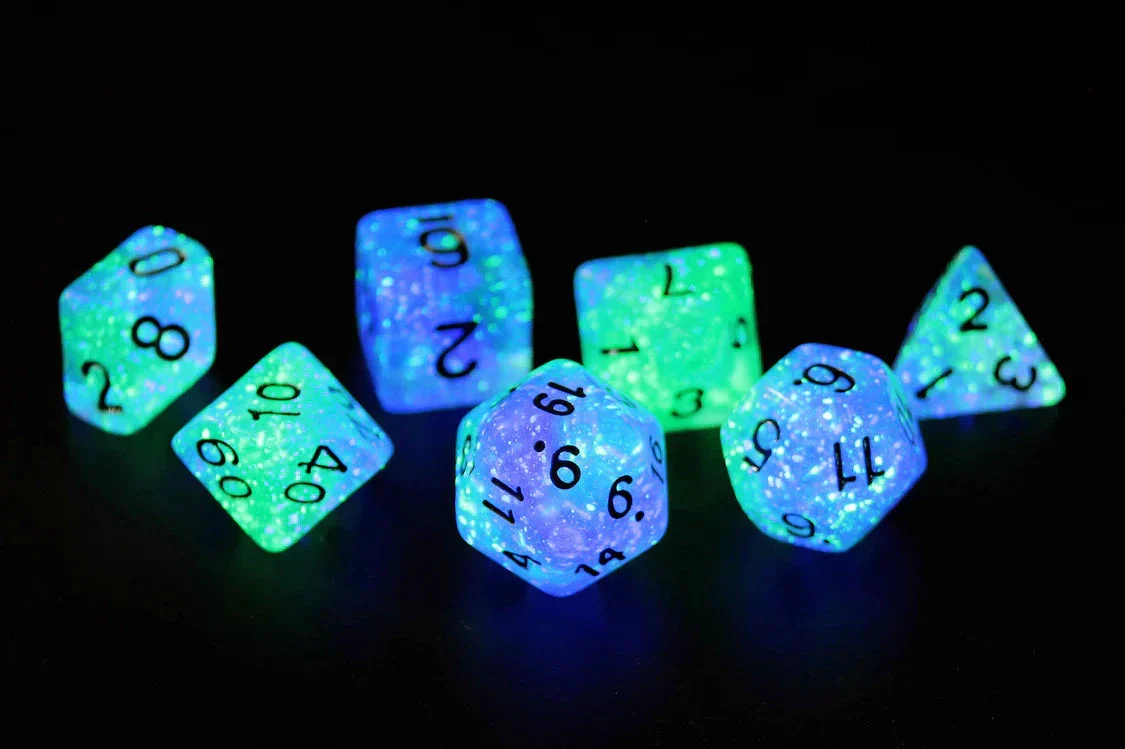 Dice Set - Peacock Glowworm Dice Set - Image 2