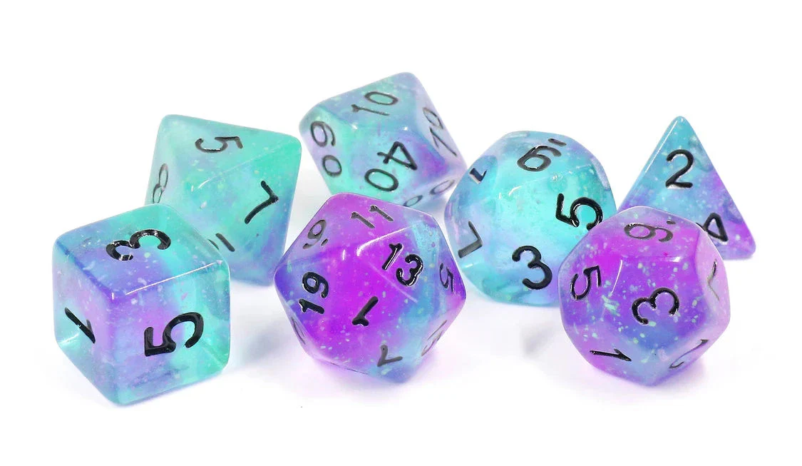 Dice Set - Peacock Glowworm Dice Set - Image 3