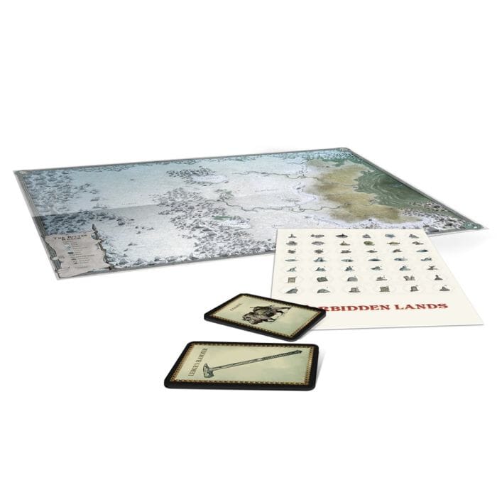 Forbidden Lands - The Bitter Reach Maps and Card Pack (RPG Accessory)