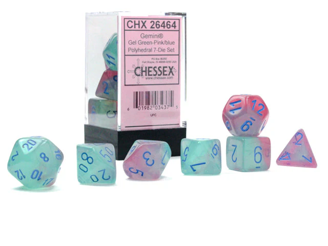 Gemini® Polyhedral Gel Green-Pink/blue Luminary⢠7-Die Set