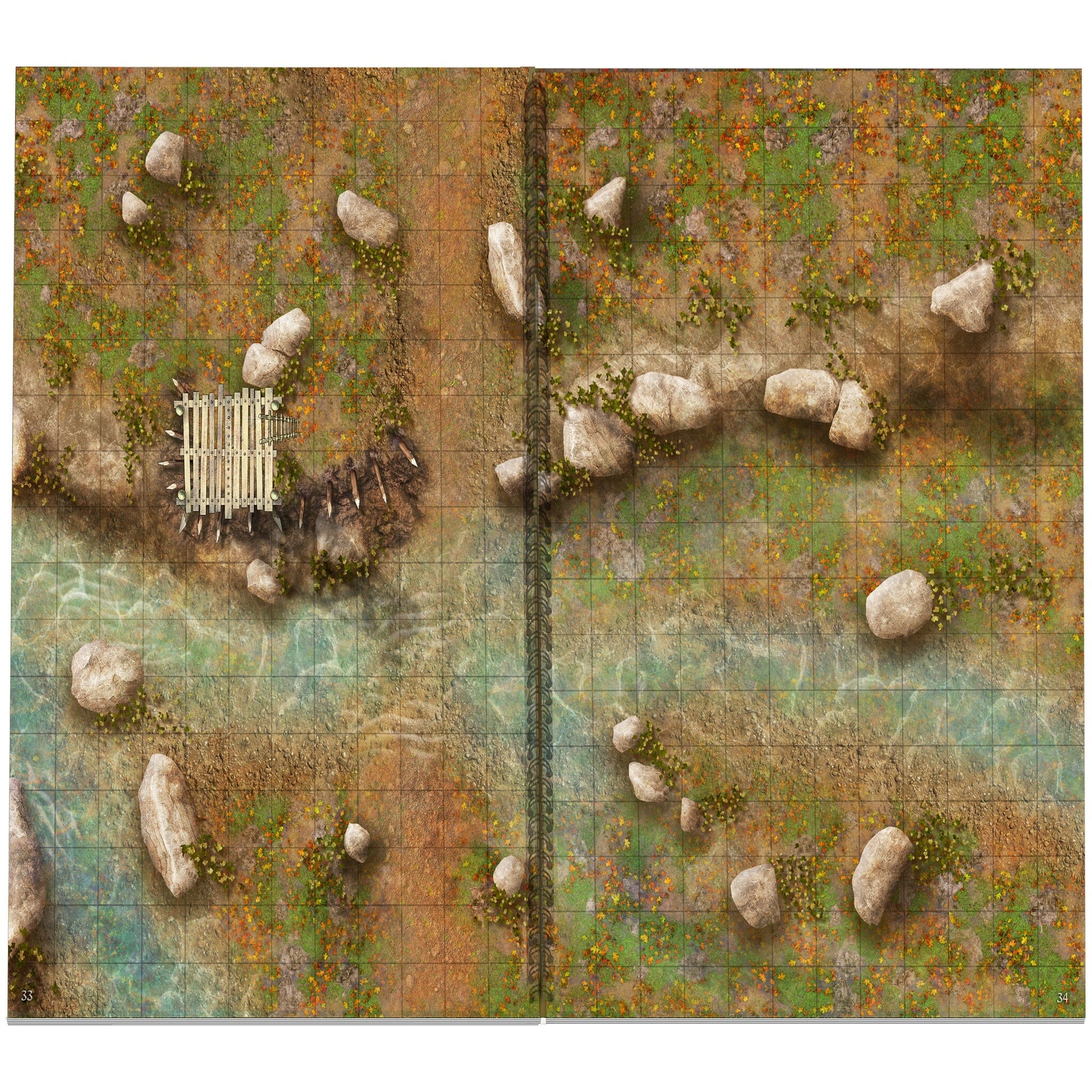 Giant Book of Battle Mats - Wilds, Wrecks & Ruins (17"x12") - Image 3
