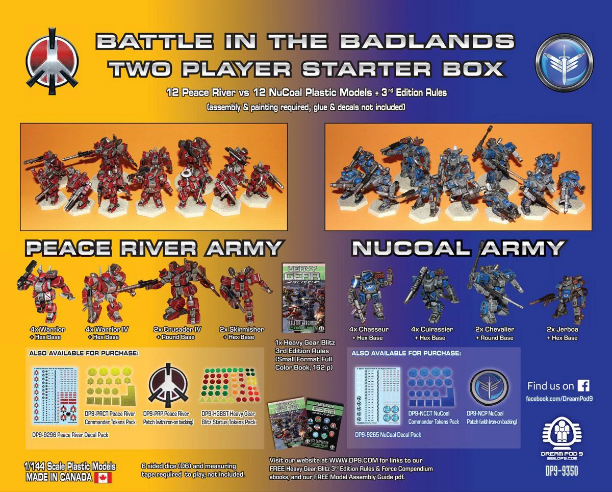 Heavy Gear Blitz: Battle in the Badlands 2 Player Starter Box - Image 2