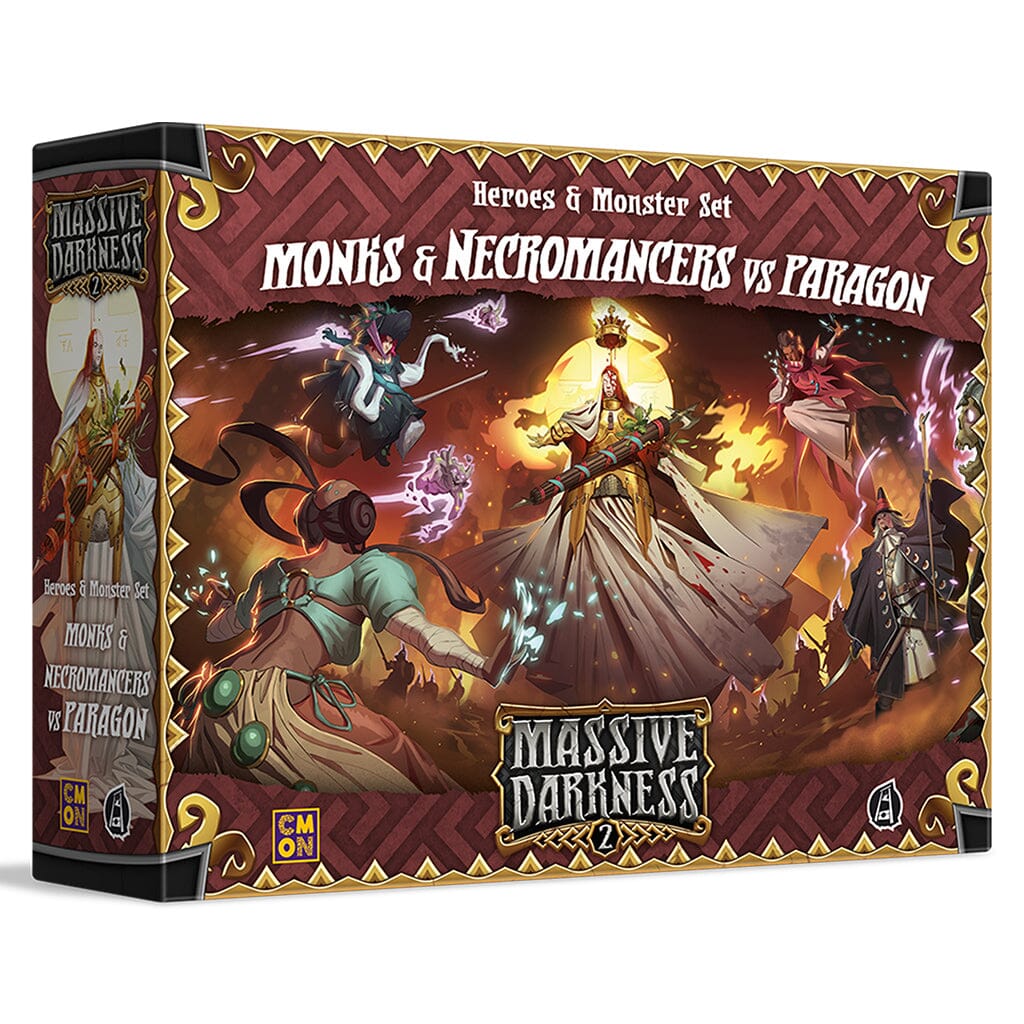 Massive Darkness 2: Heroes & Monster Set – Monks and Necromancers vs Paragon