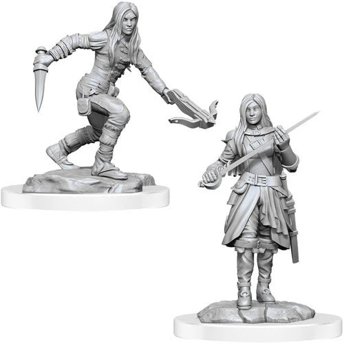 Nolzur's Marvelous Miniatures: Female Half-Elf Rogues