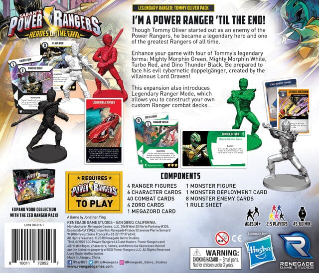 Power Rangers: Heroes of the Grid - Legendary Rangers Tommy Oliver Pack - Image 3