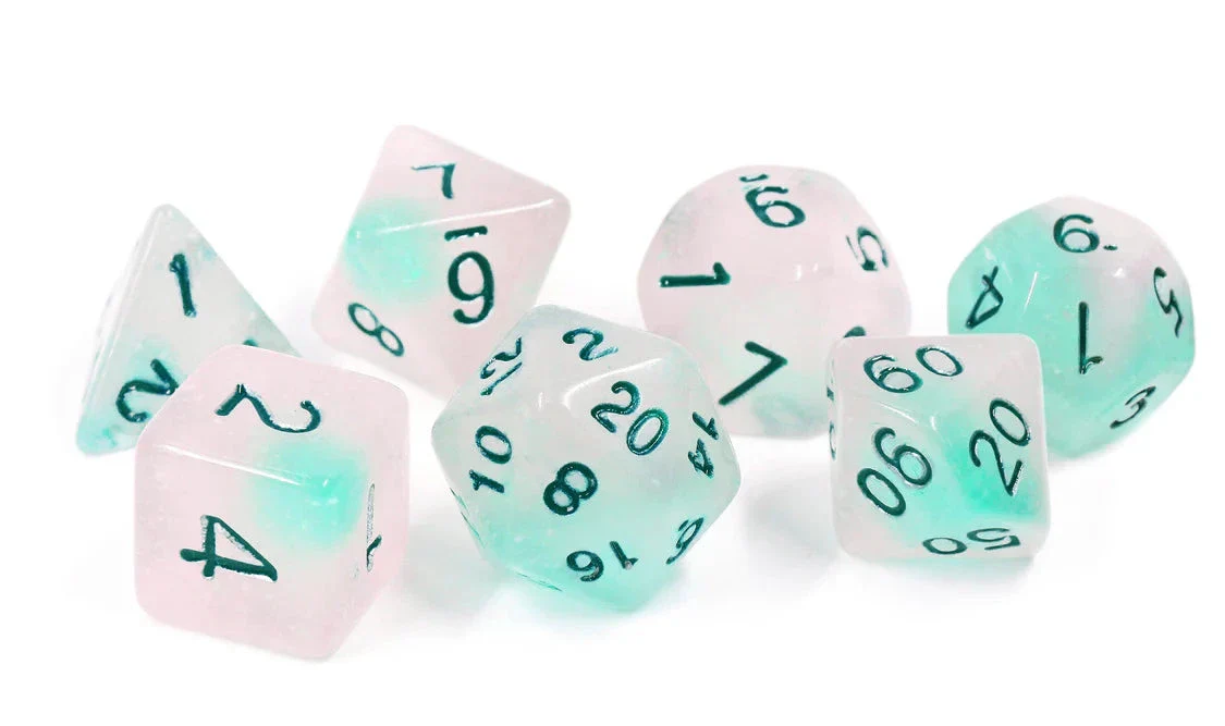 Sirius Dice Set - Frosted Glowworm Dice Set - Image 3