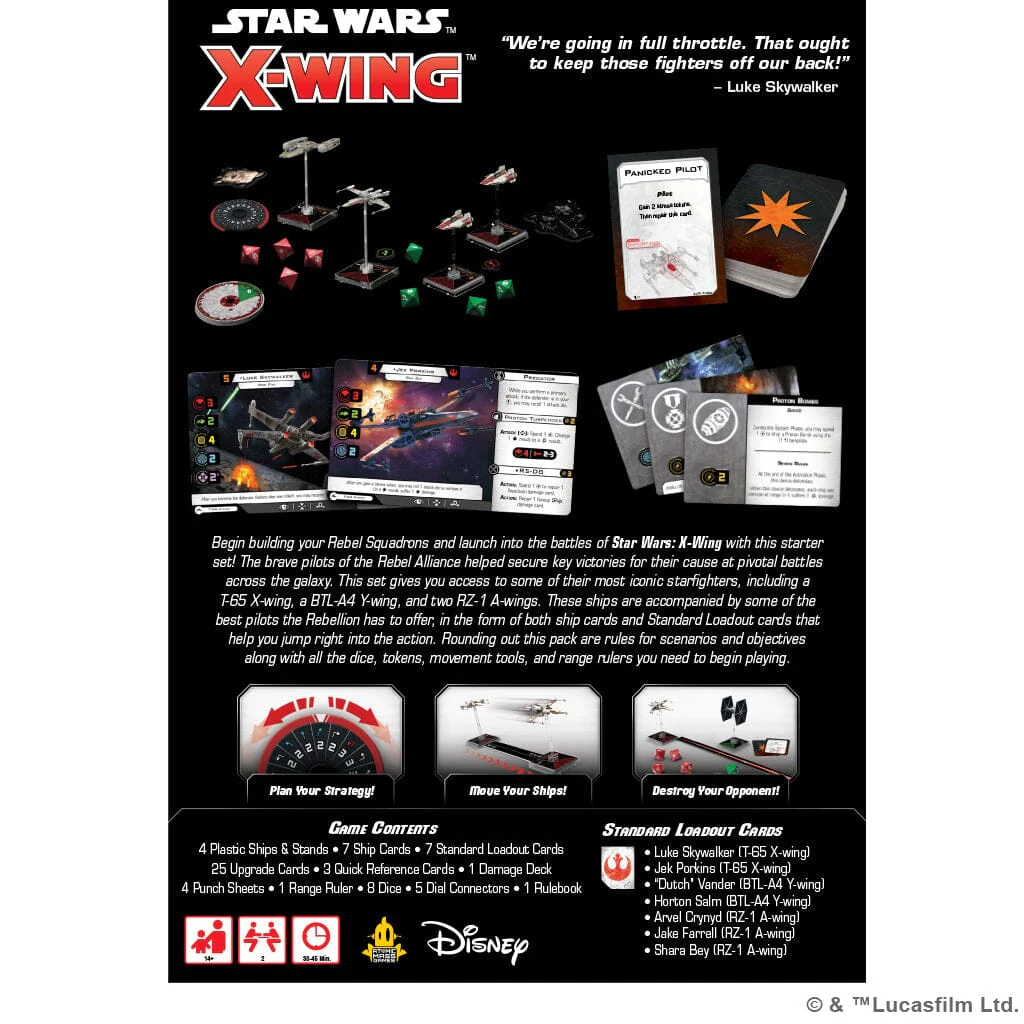 Star Wars X-Wing 2e: Rebel Alliance Squadron Starter Pack - Image 2