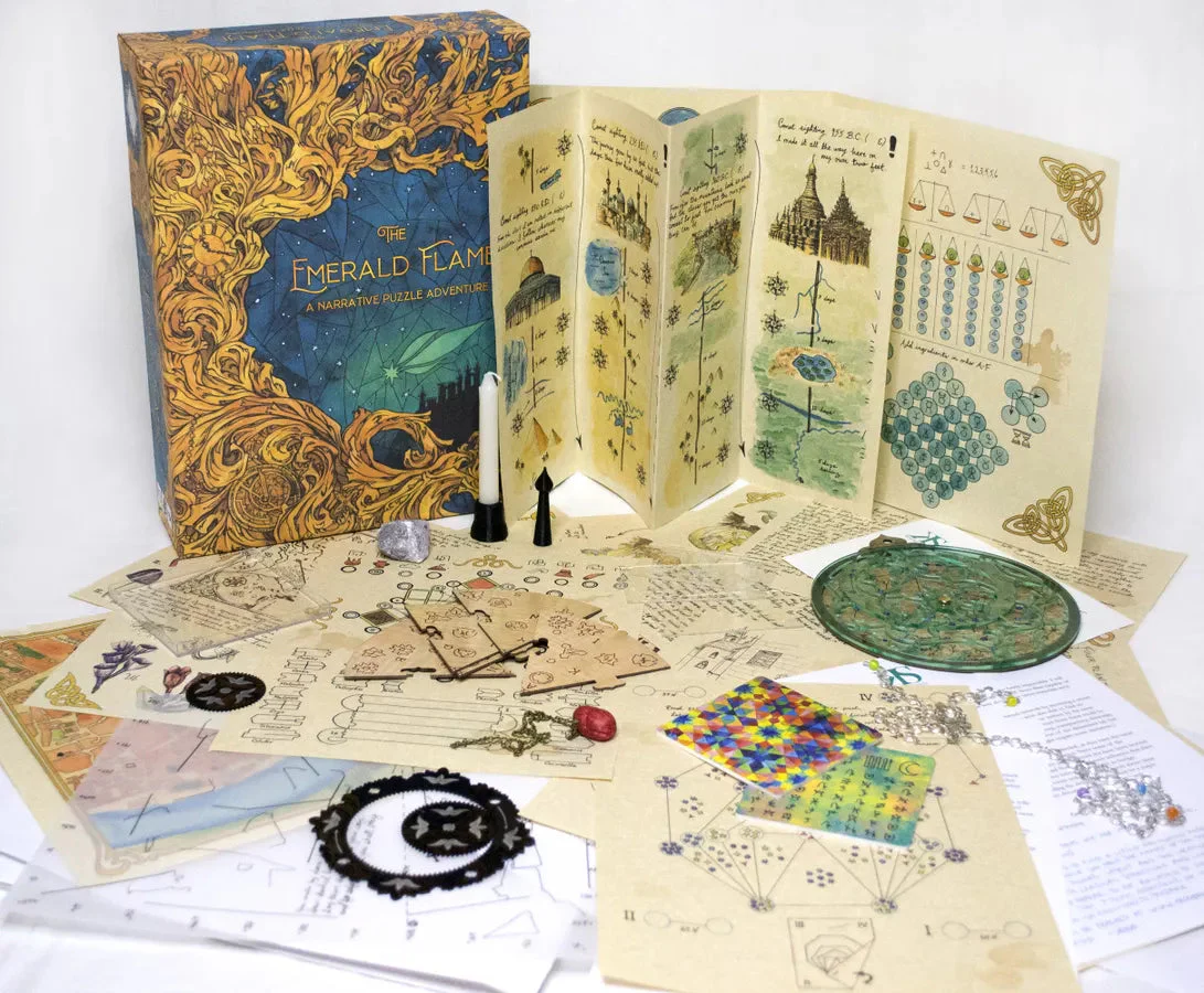The Emerald Flame -  narrative puzzle board game - Image 2
