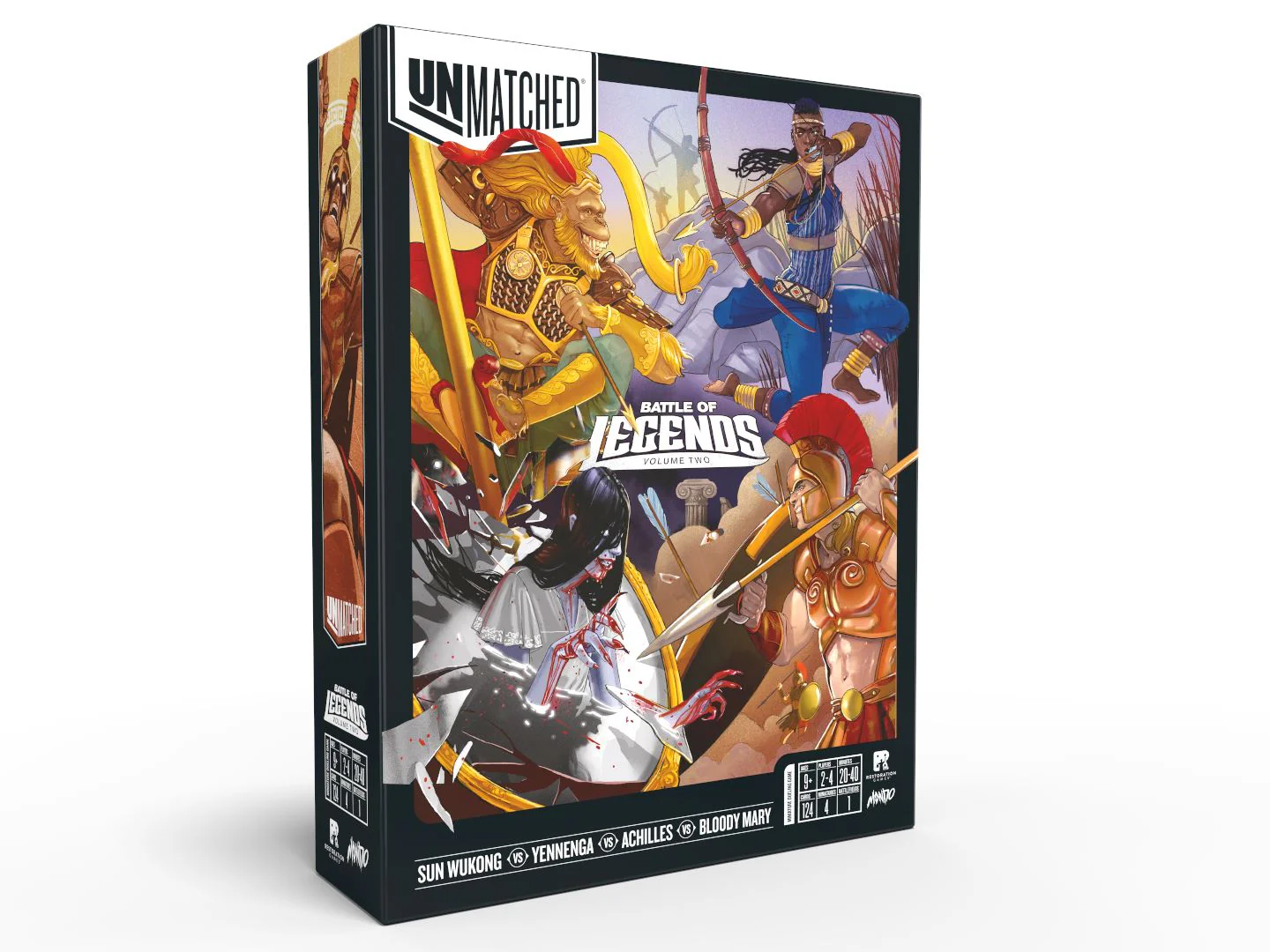 Unmatched: Battle of Legends Vol. 2 - Sun Wukong, Yennenga, Achilles, Bloody Mary