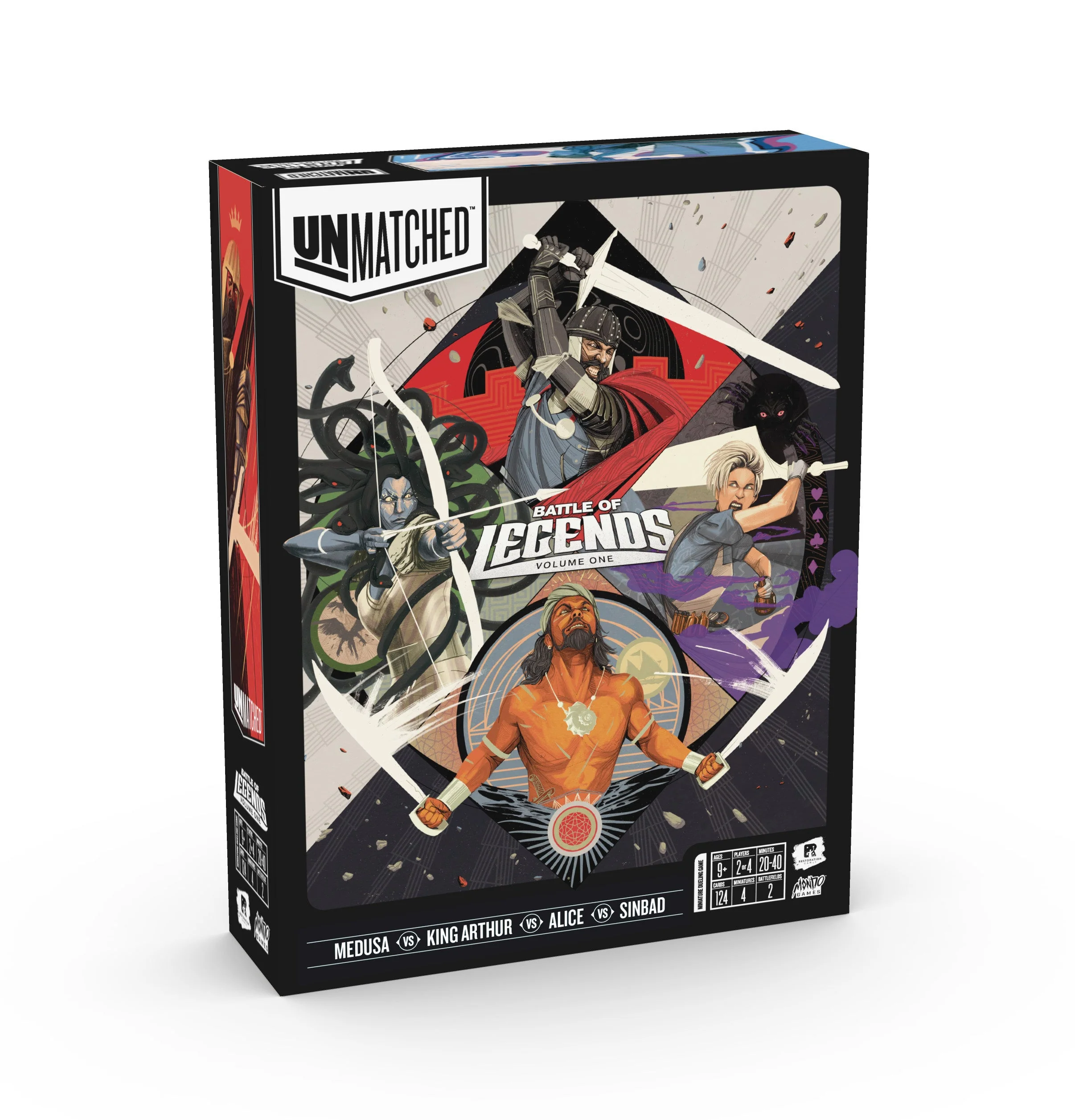 Unmatched: Battle of Legends Vol. 1 - King Arthur, Alice, Medusa, Sinbad
