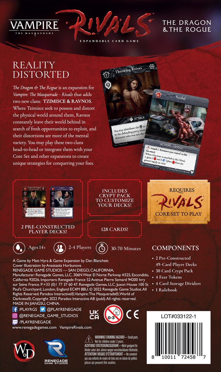 Vampire: The Masquerade Rivals - The Dragon & The Rogue - Image 2