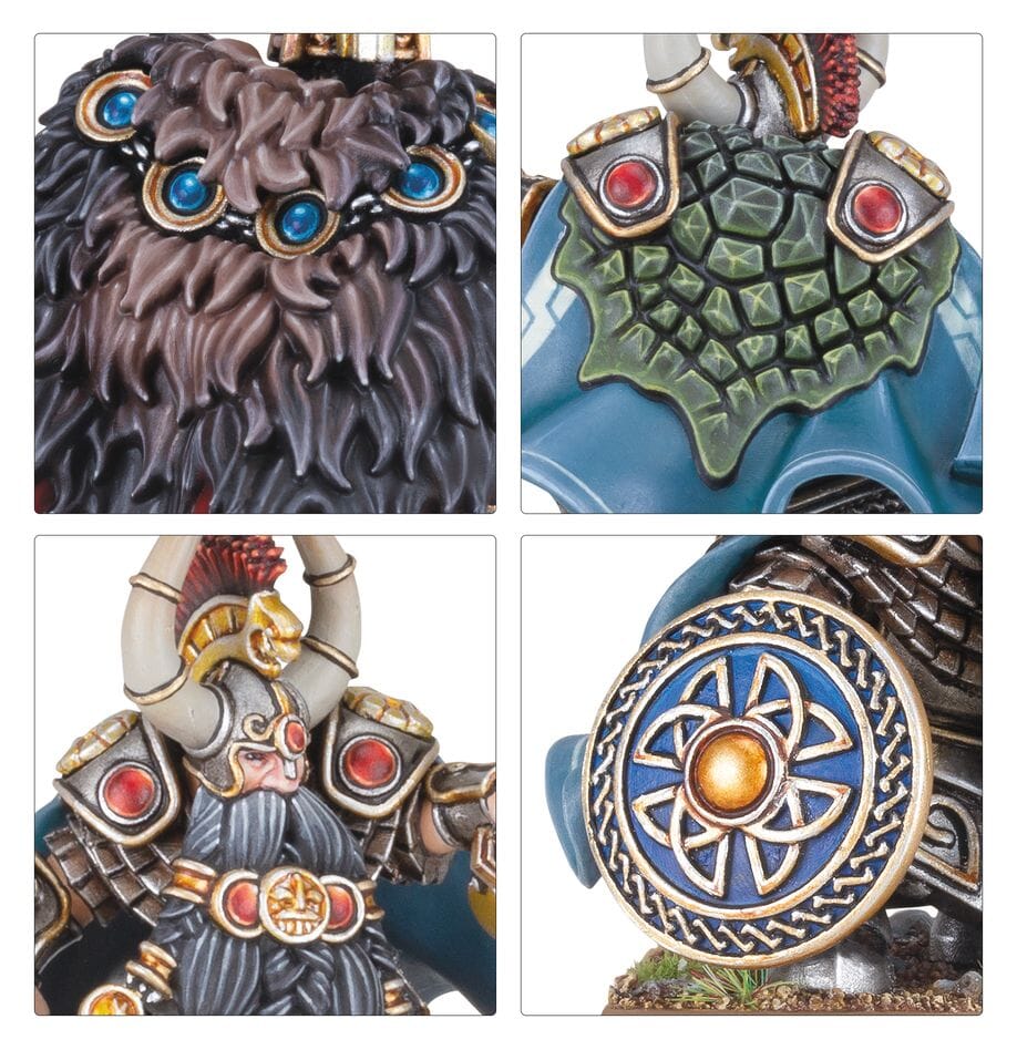 Warhammer the Old World: Dwarfen Mountain Holds - Dwarf Lords with Shieldbearers - Image 3